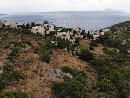 Kreta, Plaka: Atemberaubendes Grundstück mit Meer- und Bergblick zu verkaufen