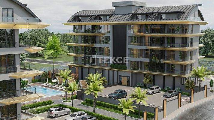 Apartments in a Complex Near the Beach in Alanya