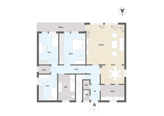 Grundriss Obergeschoss 