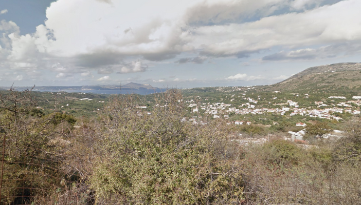 Kreta, Gavalochori: Grundstück mit unbegrenztem Panoramablick auf das Meer zu verkaufen