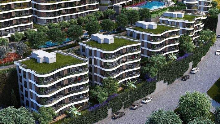 Sea View Apartments in a Complex with Pool in Kuşadası