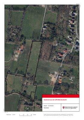 Luftbild (Kataster) mit Grundstücksgrenzen