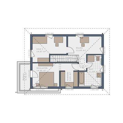 Grundriss Obergeschoss