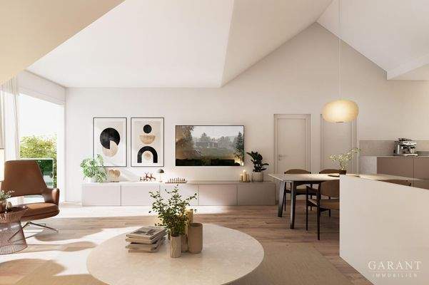 Einrichtungsvorschlag Wohn-Esszimmer Küche