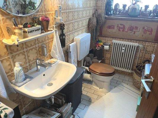 Das WC im Dachgeschoss