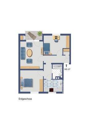 Grundiss gestaltet WE07 EG