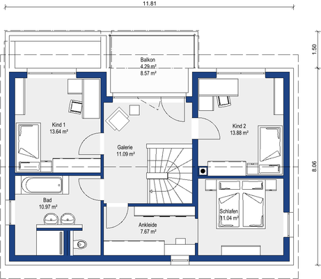Obergeschoss "Philip" - Variante