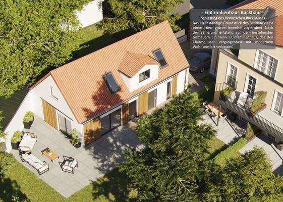 Das "Backhaus" aus der Luft