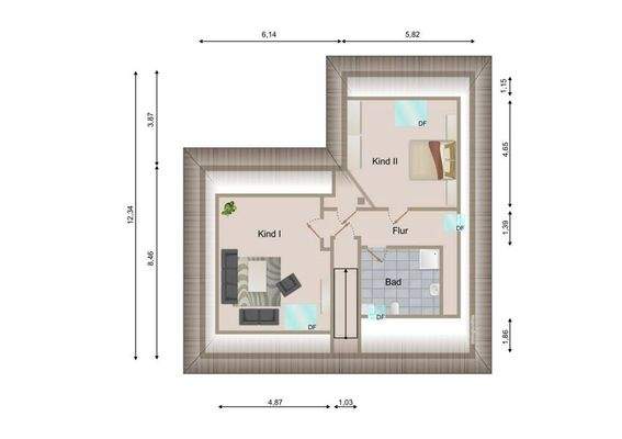 Grundriss Dachgeschoss 