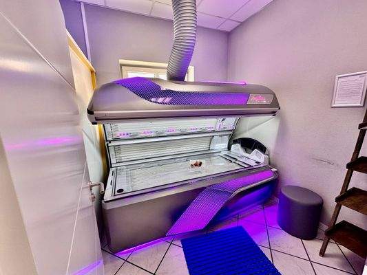 Eine von 8 Kabinen im Sonnenstudio