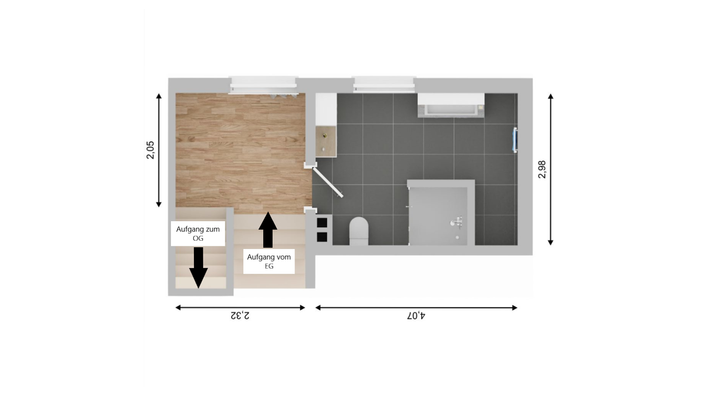 Grundriss Zwischenebene