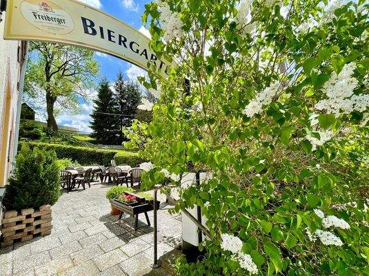 Biergarten Eingang