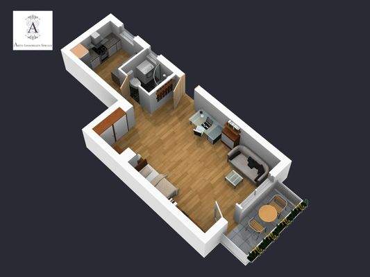 3-D Plan der Wohnung