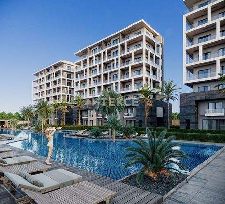 South Facing Apartments in an Extensive Project in Aksu Antalya