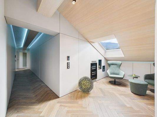 Wohnbereich mit Sicht auf Flur