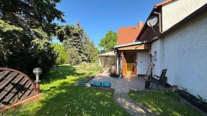 Blick zum Haus
