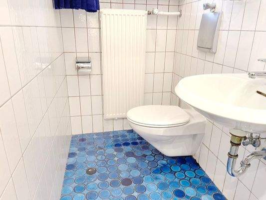 separates Gäste WC mit Fenster.