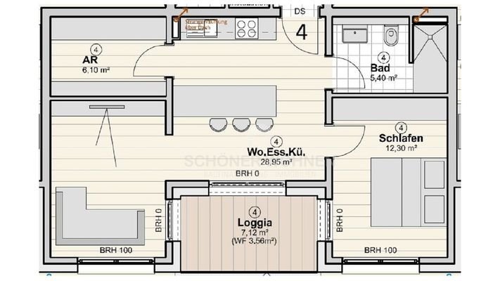 Wohnung Nr. 4 OG mittig