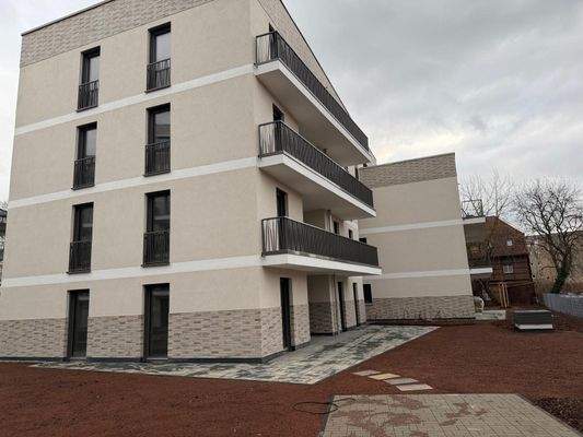 Blick auf den großen Balkon