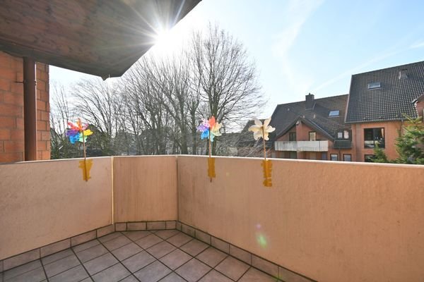 Der Ausblick vom Balkon