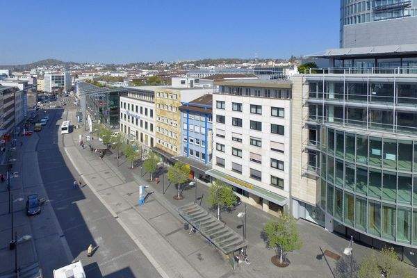 Drohenaufnahme Innenstadtlage