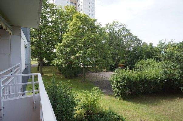 Blick vom Balkon links