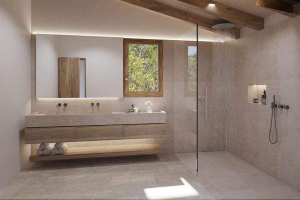 Eines von 4 Badezimmern