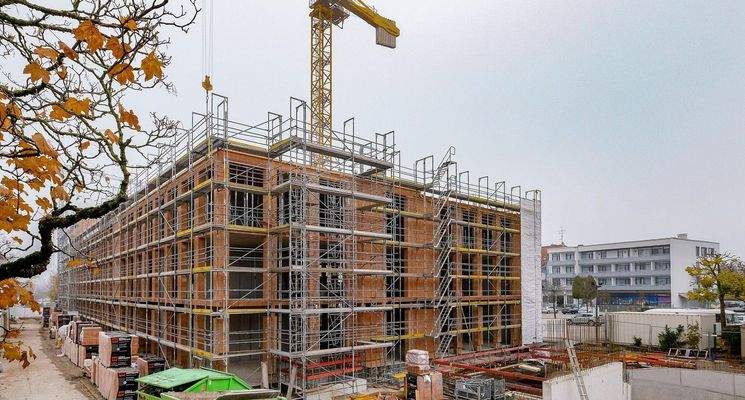 Bauarbeiten in vollem Gange