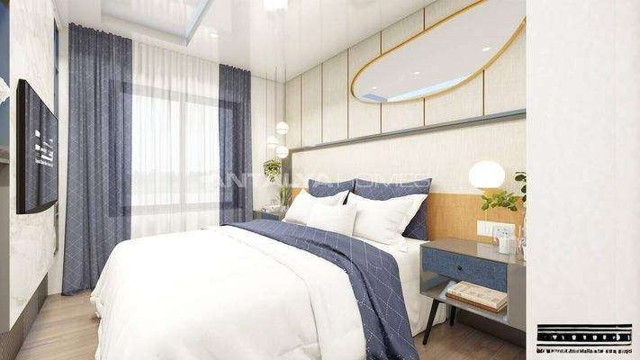 Newly-Built Flats in a Complex in Muratpasa Antalya