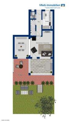 Erdgeschoss mit Außenbereich