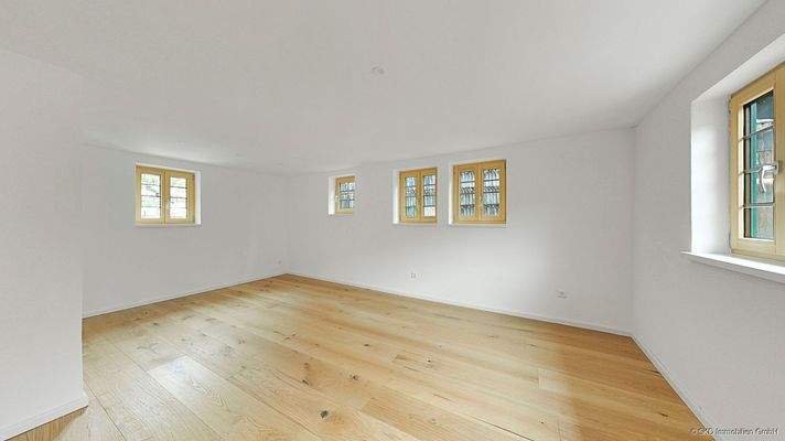 Das Schlafzimmer im Erdgeschoss