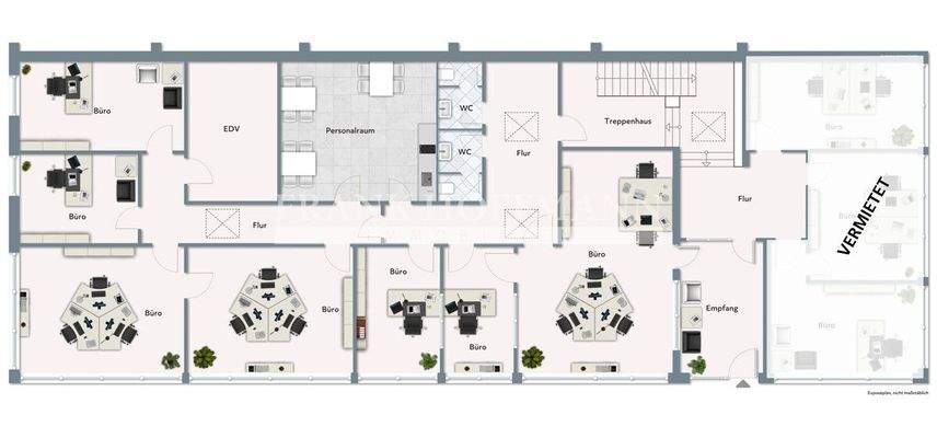 M0877 Grundriss OG - Büro