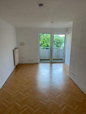 Wohnen mit Blick auf den Balkon