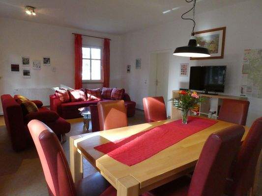 Wohnzimmer große Ferienwohnung