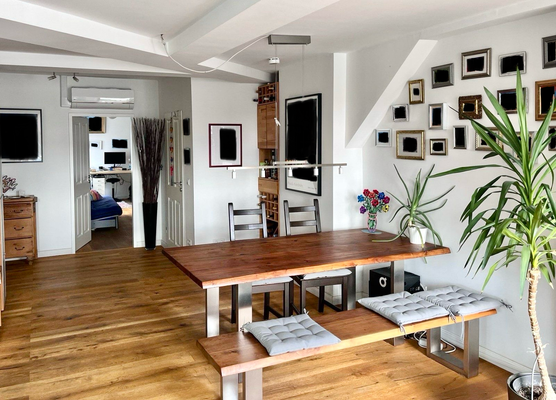 Die geräumige Wohnküche