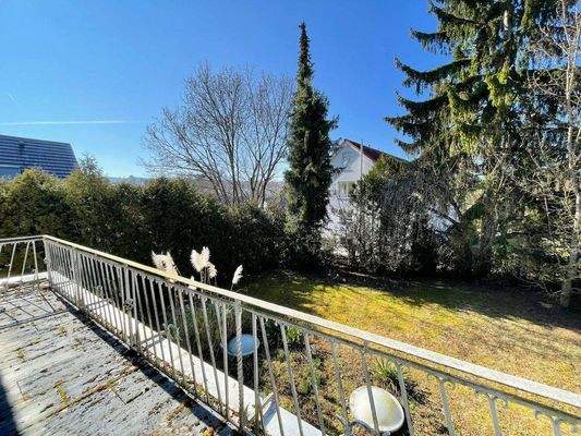 Ausblick aus dem Balkon