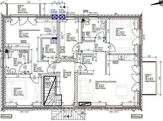 Whg. OG rechts Grundriss
