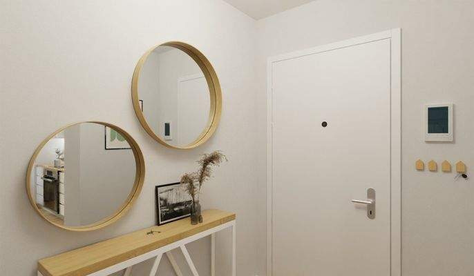 Visualisierung des Eingangsbereiches der Eigentums