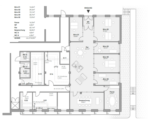 Grundriss Souterrain