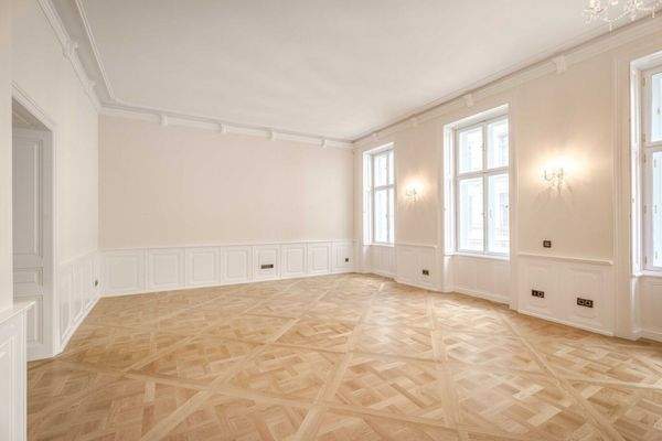 1010_Wien_Imperiales Palais-Apartment_ Wohnbereich 2