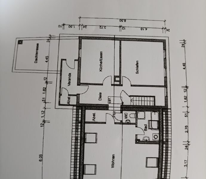 2-Zimmer-Wohnung mit 91 m² Wfl