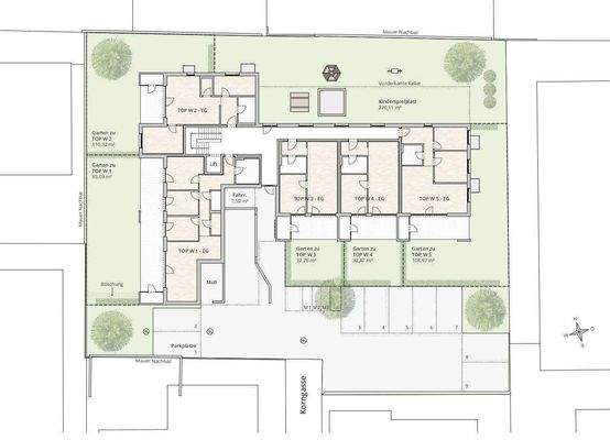 Lageplan Erdgeschoss
