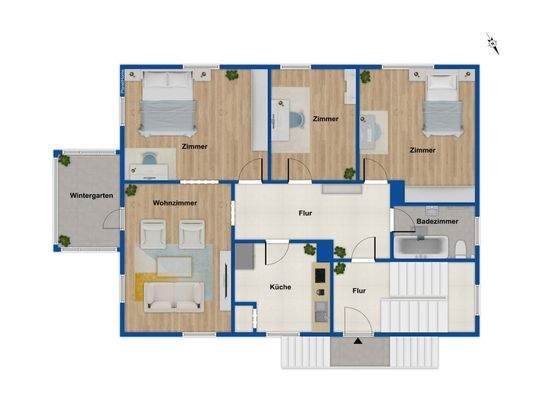 Grundriss 1. Obergeschoss