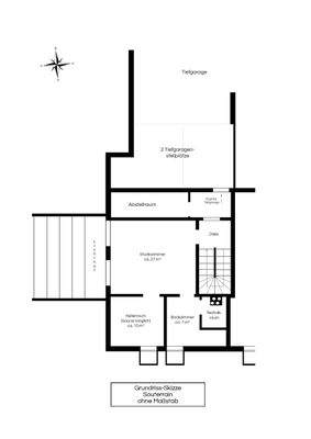 Grundriss-Skizze Souterrain