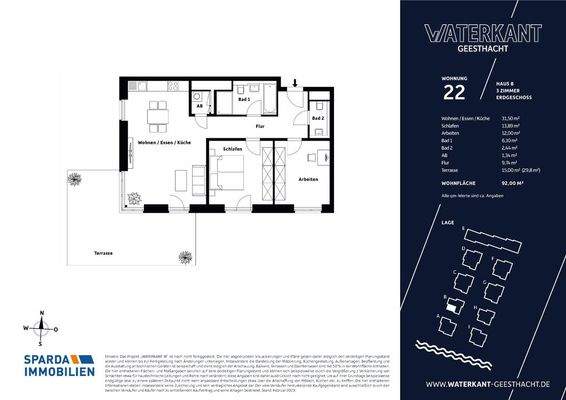 Grundriss Wohnung 22