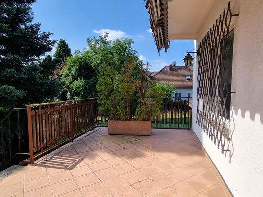 Terrasse bei Wohnzimmer