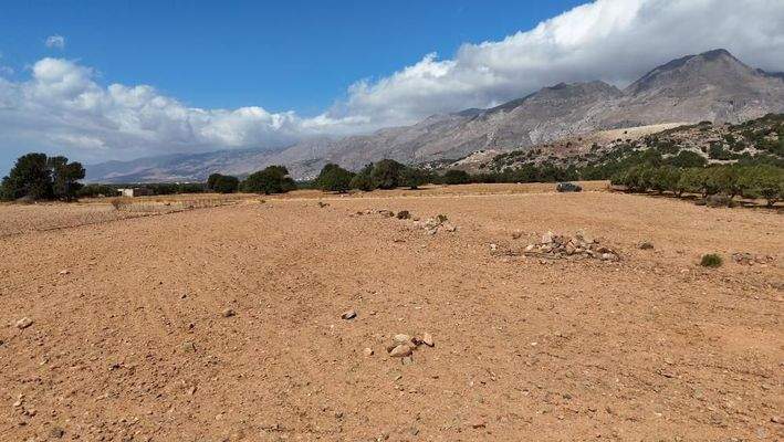 Kreta, Skaloti: Großes Baugrundstück mit Meer- und Bergblick an der Südküste