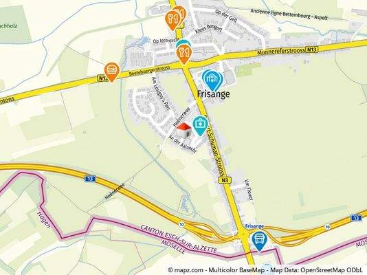 Geolyzer Kartenausschnitt