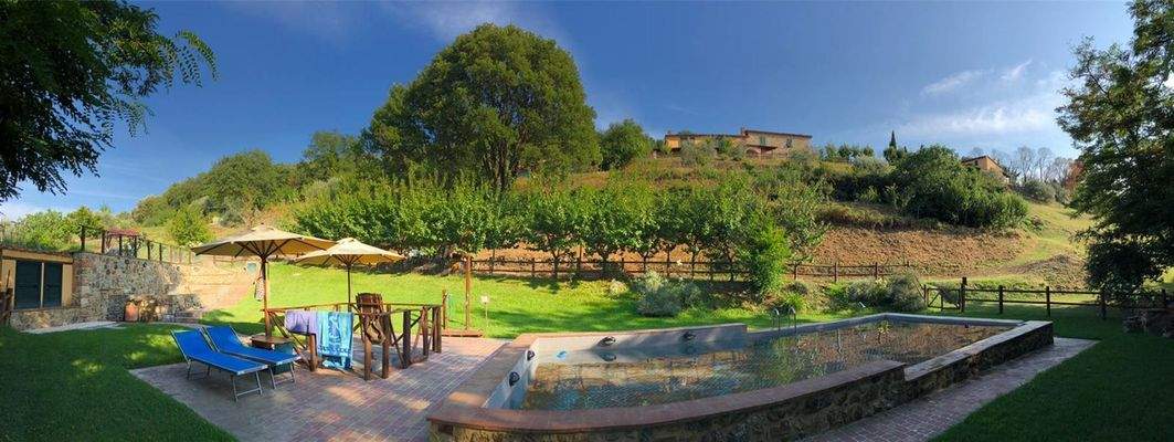Überblick Rustico mit Swimmingpool