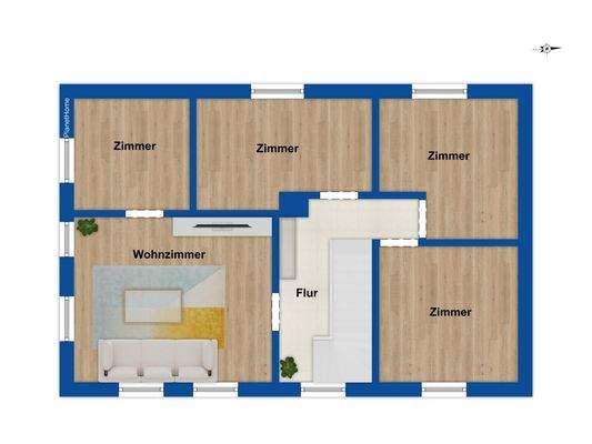 Grundriss Obergeschoss